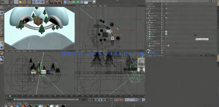  Cinema 4D小型动画场景实例制作视频教程 (图2)