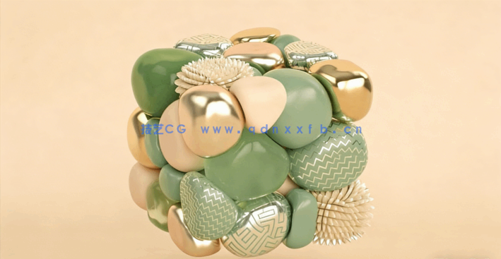 C4D终极抽象艺术实例训练视频教程(图3)