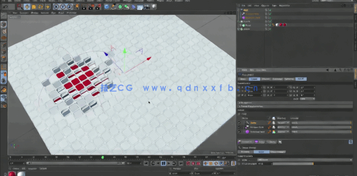 Cinema 4D面板翻转动画实例训练视频教程(图3)