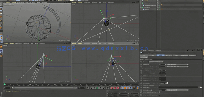 C4D科幻加载界面实例制作视频教程(图2)