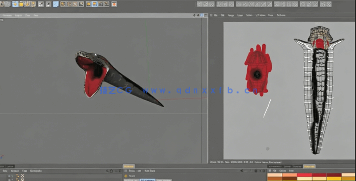 影片哈利·波特中的蟒蛇C4D制作视频教程(图2)