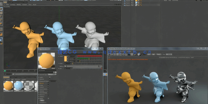 C4D中OctaneRender渲染引擎基础核心技术训练视频教程 (图2) C4D中OctaneRender渲染引擎基础核心技术训练视频教程 (图2)