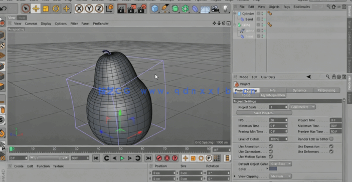 C4D样条线建模技术基础训练视频教程 (图3)