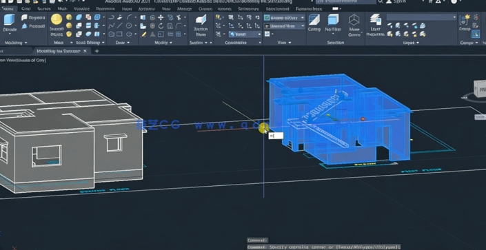 AutoCAD 2021中2D与3D专业设计训练视频教程(图4)