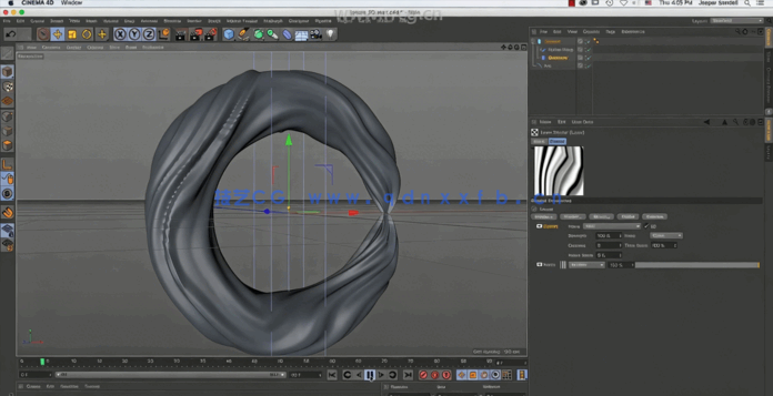 C4D抽象形状元素设计制作视频教程 (图3)