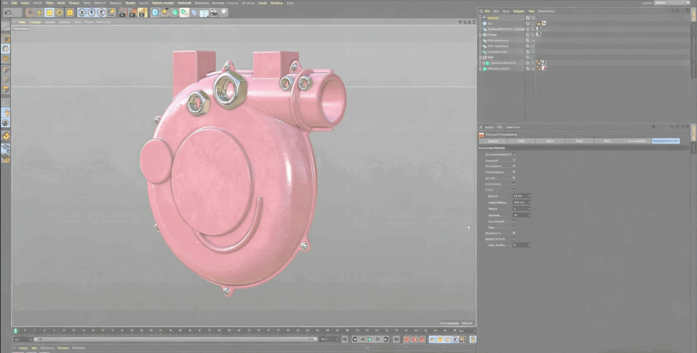 超火佩奇鼓风机C4D建模视频教程(图6)