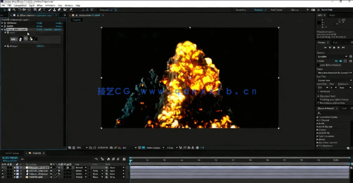 C4D爆炸火焰视觉特效实例制作视频教程(图3)