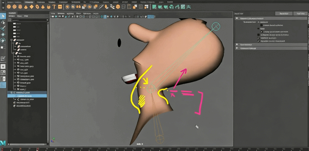 Maya三维角色的面部绑定动画视频教程(图4)
