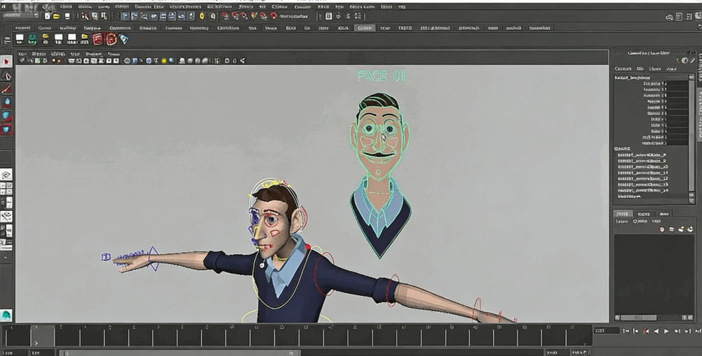 Maya三维角色的面部绑定动画视频教程(图8)