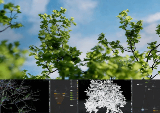 Houdini中KineFX和Labs Tree Tools插件创建程序化(图5) Houdini中KineFX和Labs Tree Tools插件创建程序化(图5)