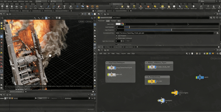 Houdini与Axiom火焰与烟雾模拟技术视频教程(图2)