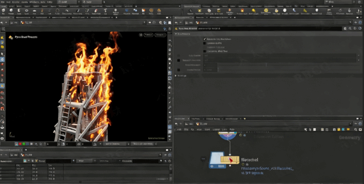 Houdini与Axiom火焰与烟雾模拟技术视频教程(图3)