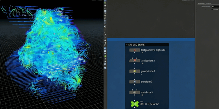 Houdini速度场模拟流体烟雾技术训练视频教程(图2)