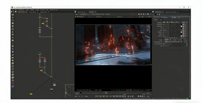  Houdini酷炫角色奔跑飞驰都市特效制作视频教程(图2)
