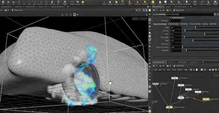 Houdini汽车轮胎烟雾视觉特效制作视频教程(图3)