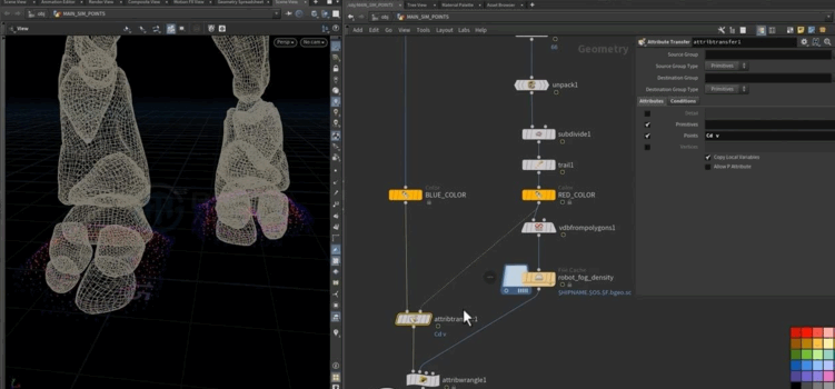  Houdini撞击产生灰尘碎片沙子视效制作视频教程(图5)