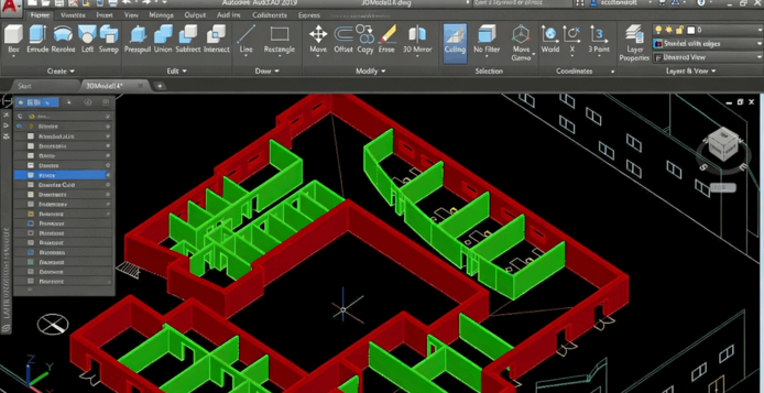 AutoCAD三维建筑建模技术训练视频教程(图4)