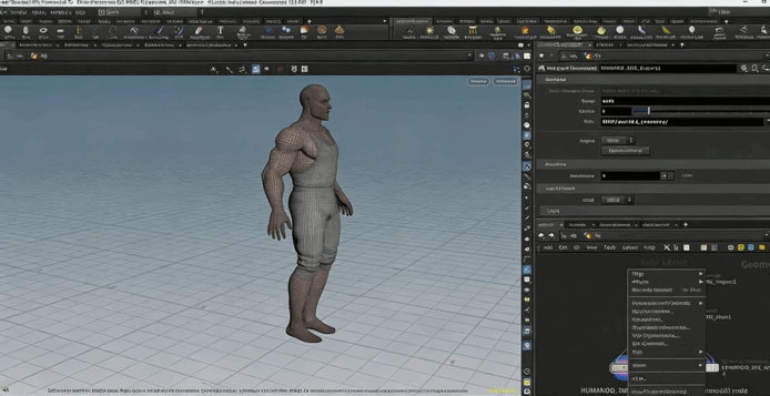 Houdini中KineFX模块游戏角色绑定关键技术视频教程(图4) Houdini中KineFX模块游戏角色绑定关键技术视频教程(图4)