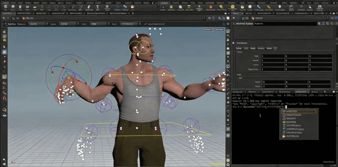 Houdini中KineFX模块游戏角色绑定关键技术视频教程(图6) Houdini中KineFX模块游戏角色绑定关键技术视频教程(图6)