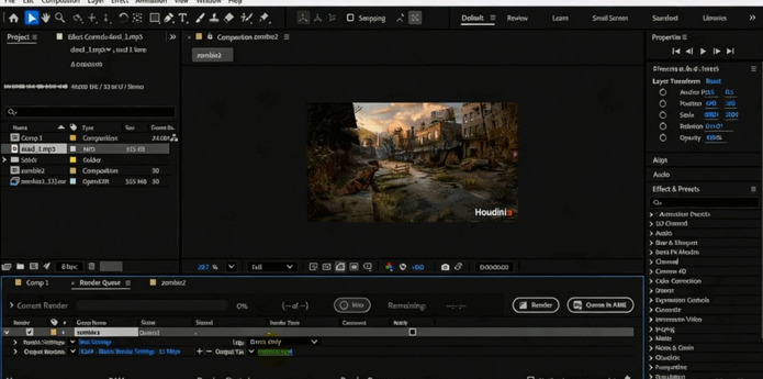 Houdini僵尸爬行消散特效制作视频教程(图6)