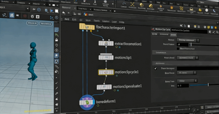 Houdini角色化尘粒子消散特效实例制作视频教程(图2)