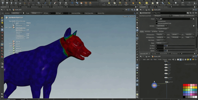 Houdini鬣狗生物毛发实例制作训练视频教程(图4)