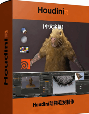 Houdini逼真动物毛发制作技术视频教程(图1)