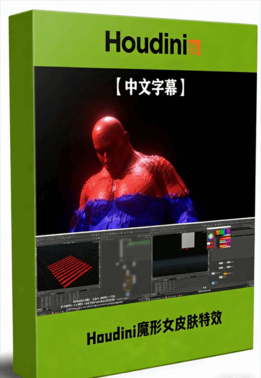 Houdini X战警魔形女皮肤特效动画制作视频教程(图1)