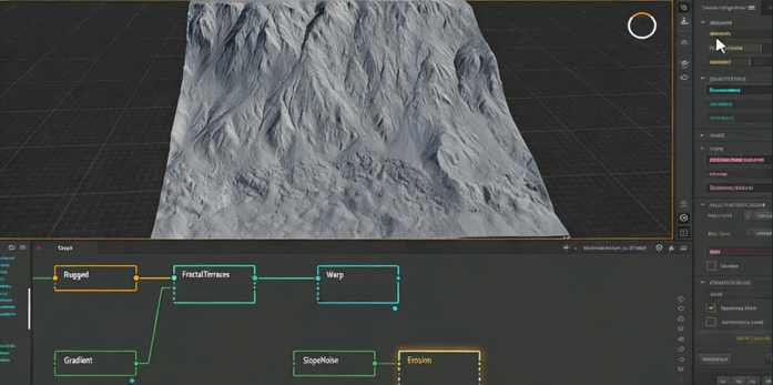 Houdini与Gaea红海山脉西奈古沙漠自然环境制作视频教程(图4)