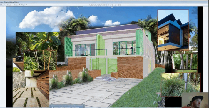  V-Ray室外建筑场景HDRI照明渲染技术视频教程(图1)