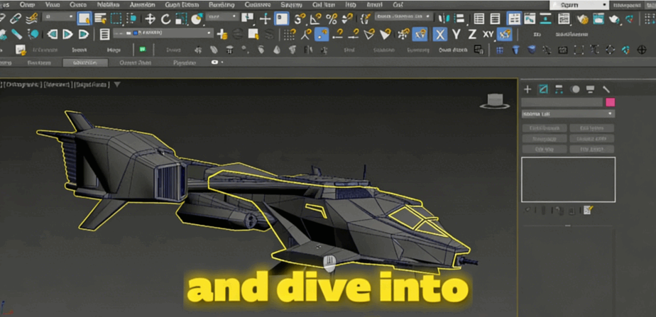 [3dsmax] 垂直起降飞行器游戏模型完整制作流程视频教程(图5)
