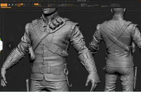  巫师游戏角色盔甲制作完整工作流程视频教程(图2)