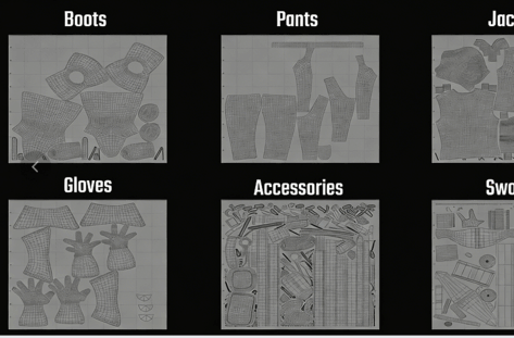  巫师游戏角色盔甲制作完整工作流程视频教程(图4)