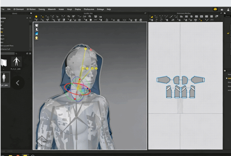 【中文字幕】Marvelous Designer连帽衫拉链缝线设计视频教程(图5)