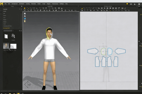 【中文字幕】Marvelous Designer连帽衫拉链缝线设计视频教程(图7)