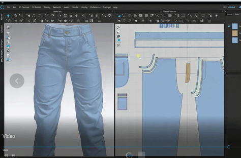 Marvelous Designer真实裤子牛仔裤实例制作视频教程(图3)