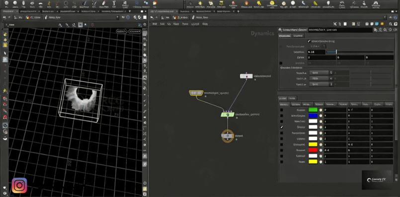 Houdini直升机降落尘埃视效实例制作视频教程(图5)