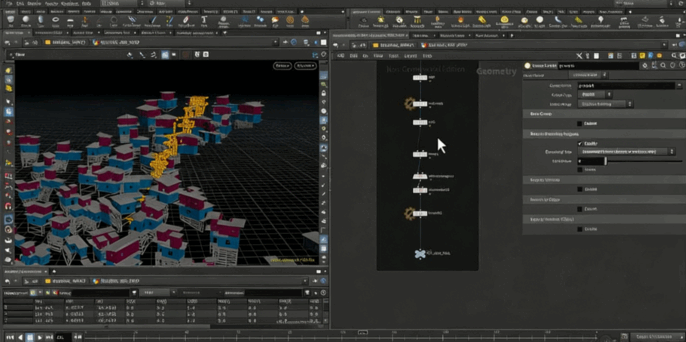 Houdini巨石滚动建筑损坏视觉特效制作视频教程(图6)