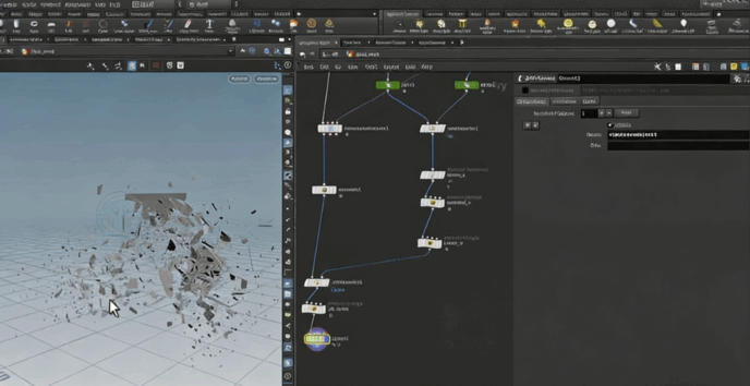 Houdini玻璃裂纹破碎RBD模拟视效制作视频教程(图2)