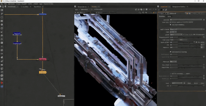 Houdini与Nuke科幻机械Logo演绎动画特效视频教程(图3)