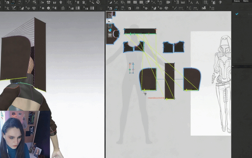 Marvelous Designer与Clo3d科幻女性服装建模技术视频教程(图6)