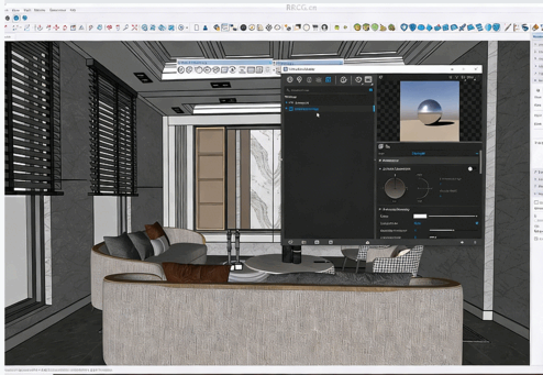 【中文字幕】SketchUp与V-Ray 7逼真室内渲染技术视频教程(图4)
