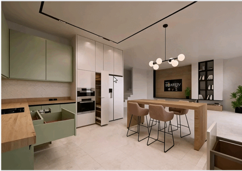 【中文字幕】SketchUp与Lumion逼真厨房橱柜建模渲染技术视频教程(图1)