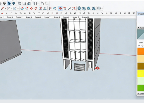 SketchUp建筑外立面建模设计训练视频教程(图4)