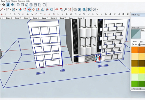 SketchUp建筑外立面建模设计训练视频教程(图6)