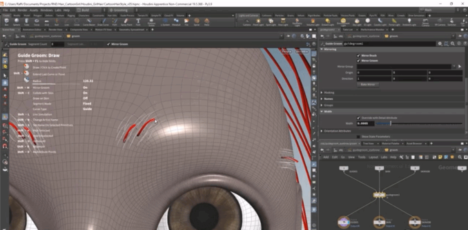 Houdini 19.5头发与毛皮完整制作技术训练视频教程 (图4)