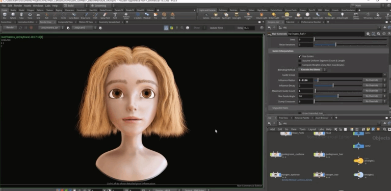 Houdini 19.5头发与毛皮完整制作技术训练视频教程 (图5)
