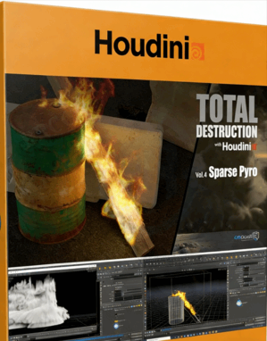 Houdini破坏与火焰视觉特效制作视频教程(图1)