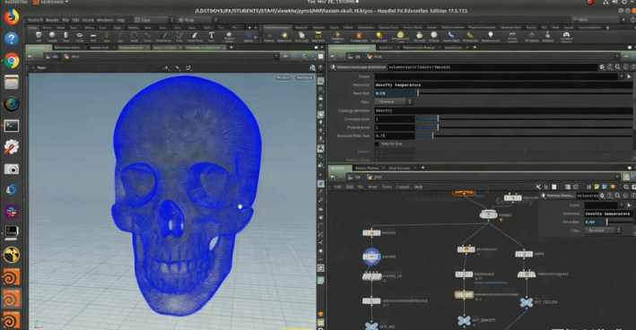 Houdini火焰骷髅头视觉特效实例制作视频教程 (图2)