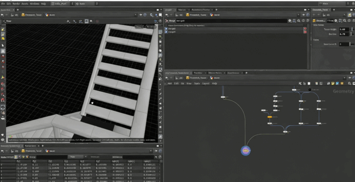 Houdini程序化建模楼梯木塔实例训练视频教程(图5)